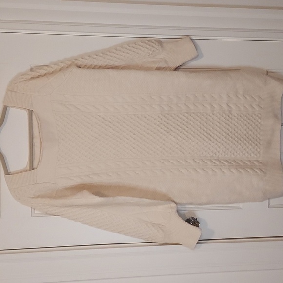 FRNCH Anisia Sweater Dress in Creme - Picture 3 of 15